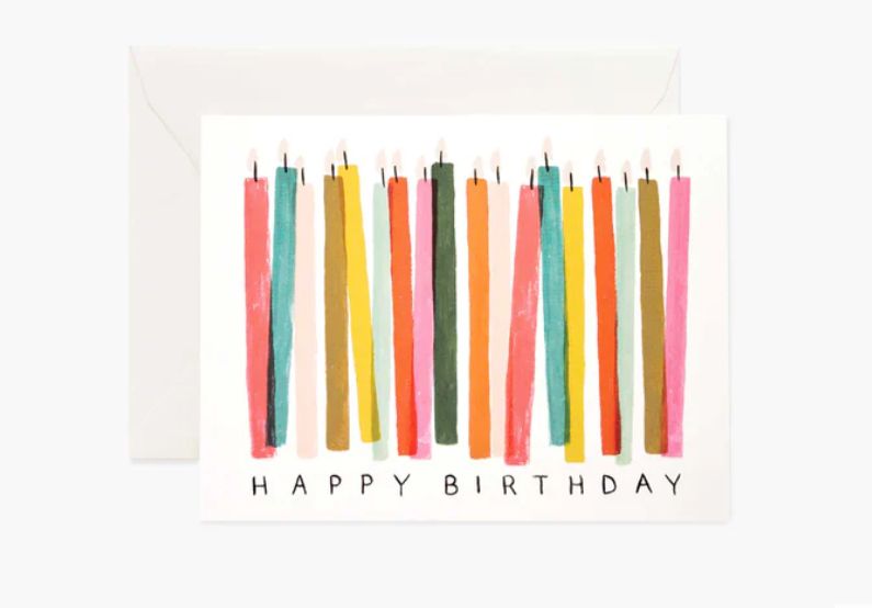 Rifle Birthday Candle Card