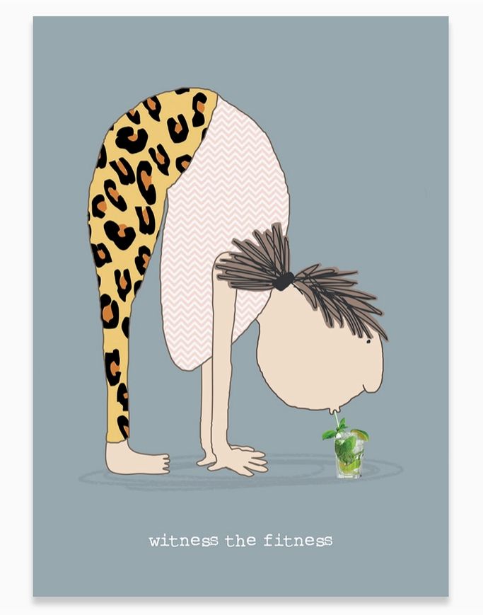 Witness the Fitness Birthday Card