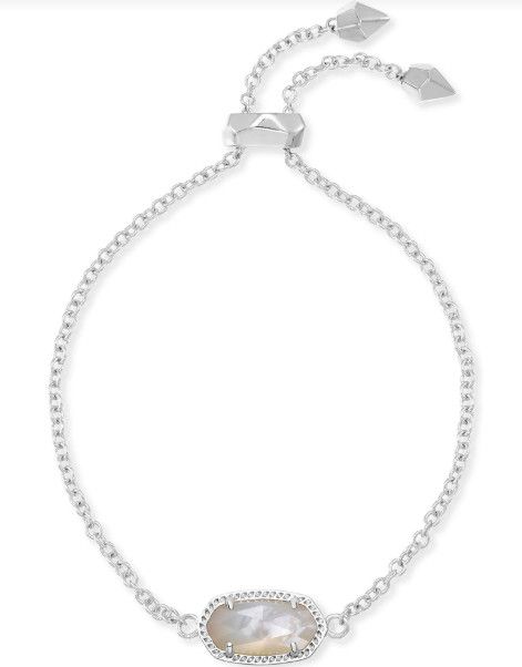 The Elaina Bracelet Silver Ivory Mother of Pearl