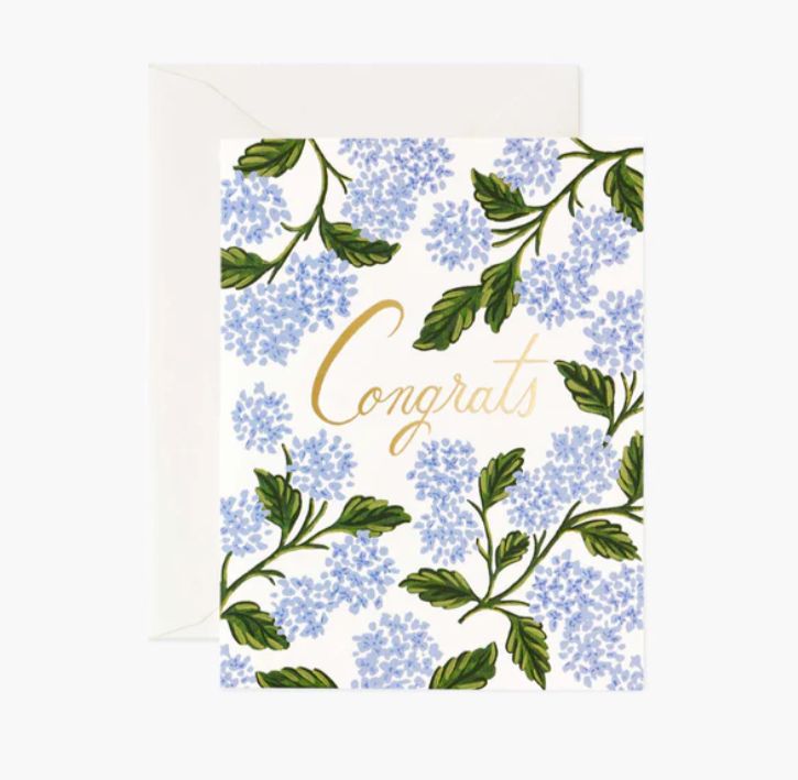 Hydrangea Congrats Card