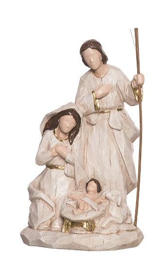 Resin Nativity Jesus in Manger