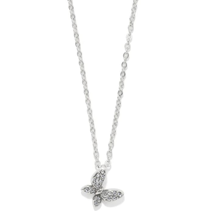 Enchanting Butterfly Silver Necklace