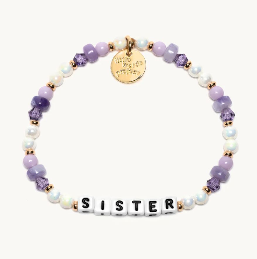 Sisters Purple Punch | Little Words Bracelet