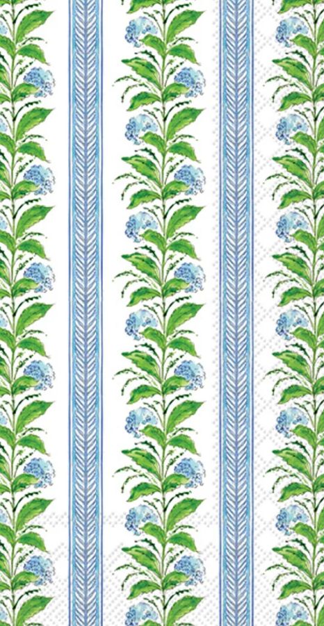 Hydrangea Stripes Guest Towel