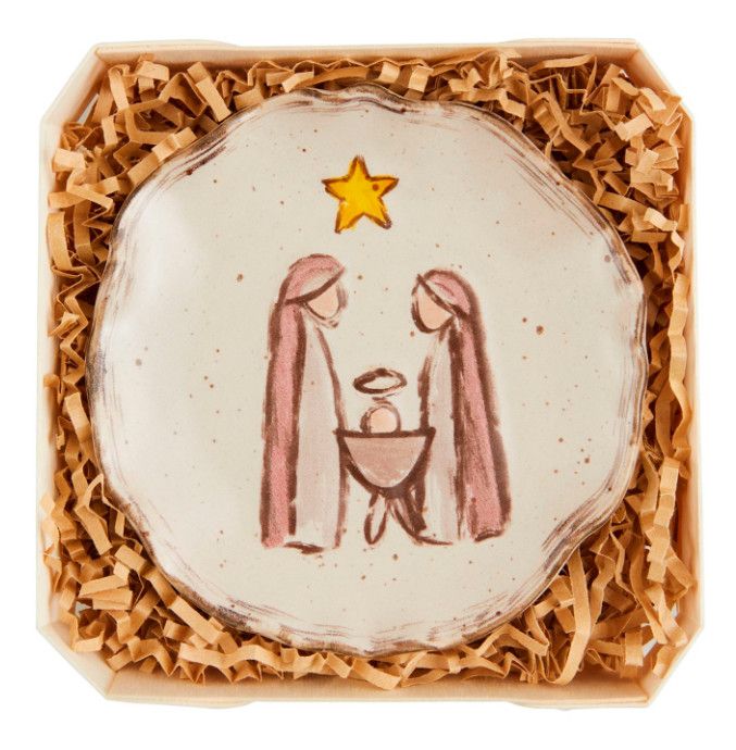 Nativity Stoneware Trinket Dish