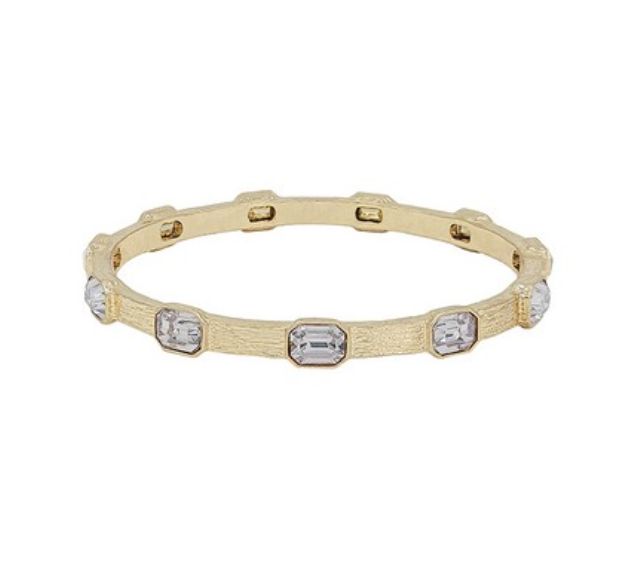 The Hud Clear Stone Gold Bracelet