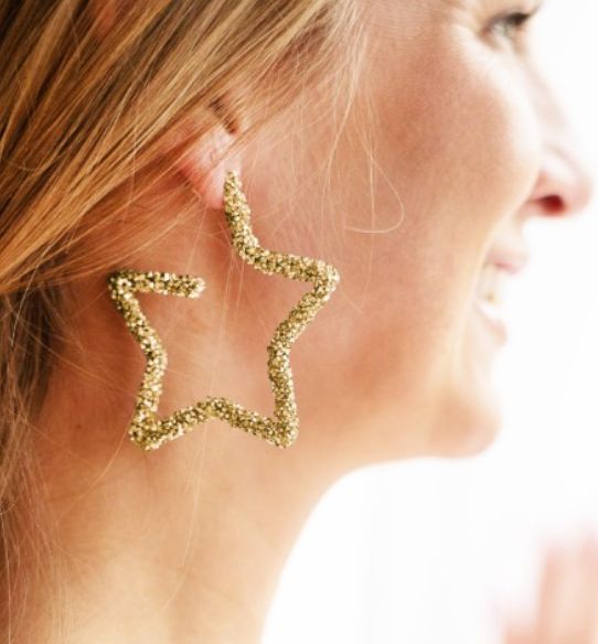 Shine Bright Gold Star Earrings