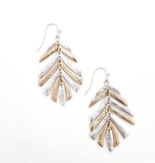 The Tree Gold Silver Earrings