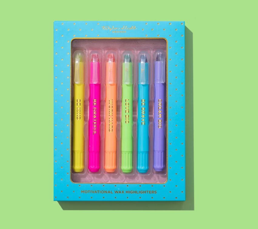 Motivational Wax Highlighter Set