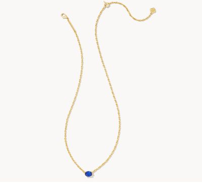 The Cailin Gold Pendant in Blue Crystal