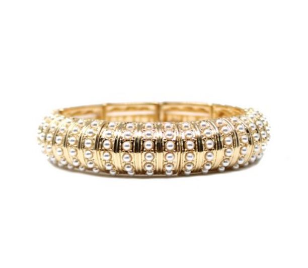 The Kyra Pearl Bangle