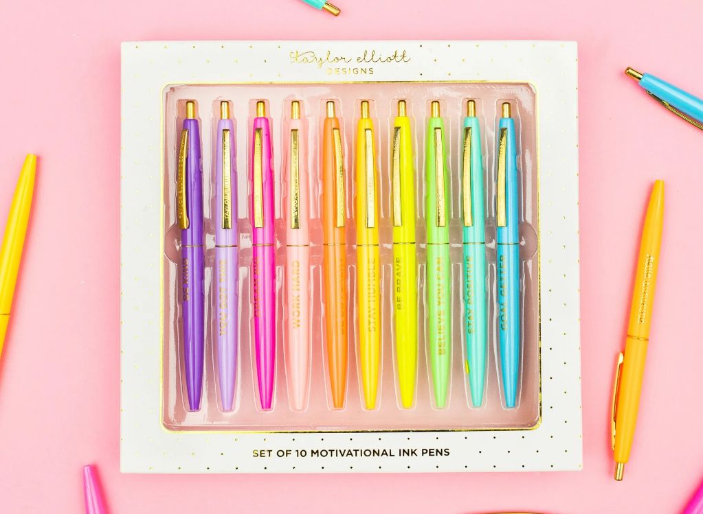 Motivational Pen Set Assorted Colors