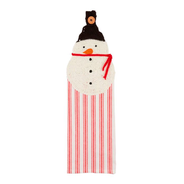Snowman Christmas Hanging Towel