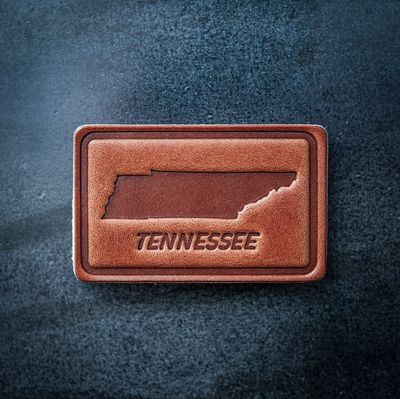 Tennessee Silhouette Leather Magnet