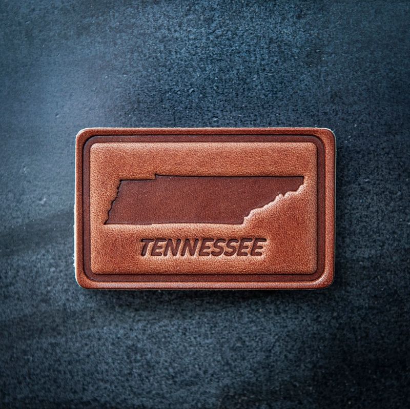 Tennessee Silhouette Leather Magnet