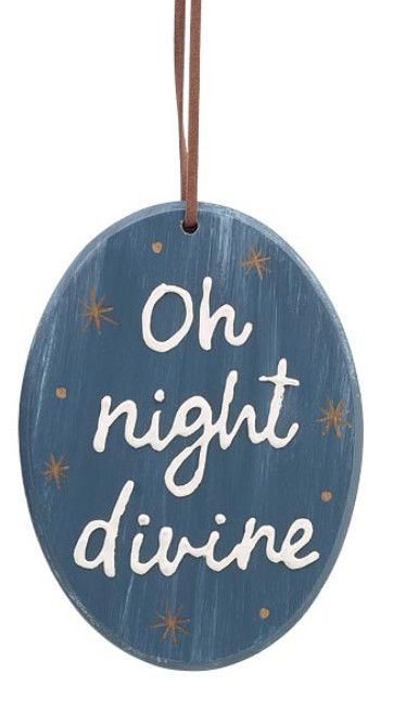 Holy Family Oval Ornament O Night Divine
