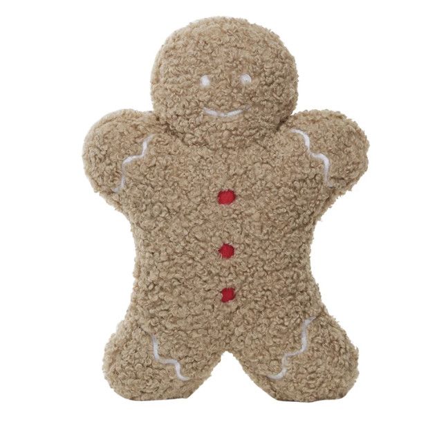Gingerbread Man Shaped Pillow