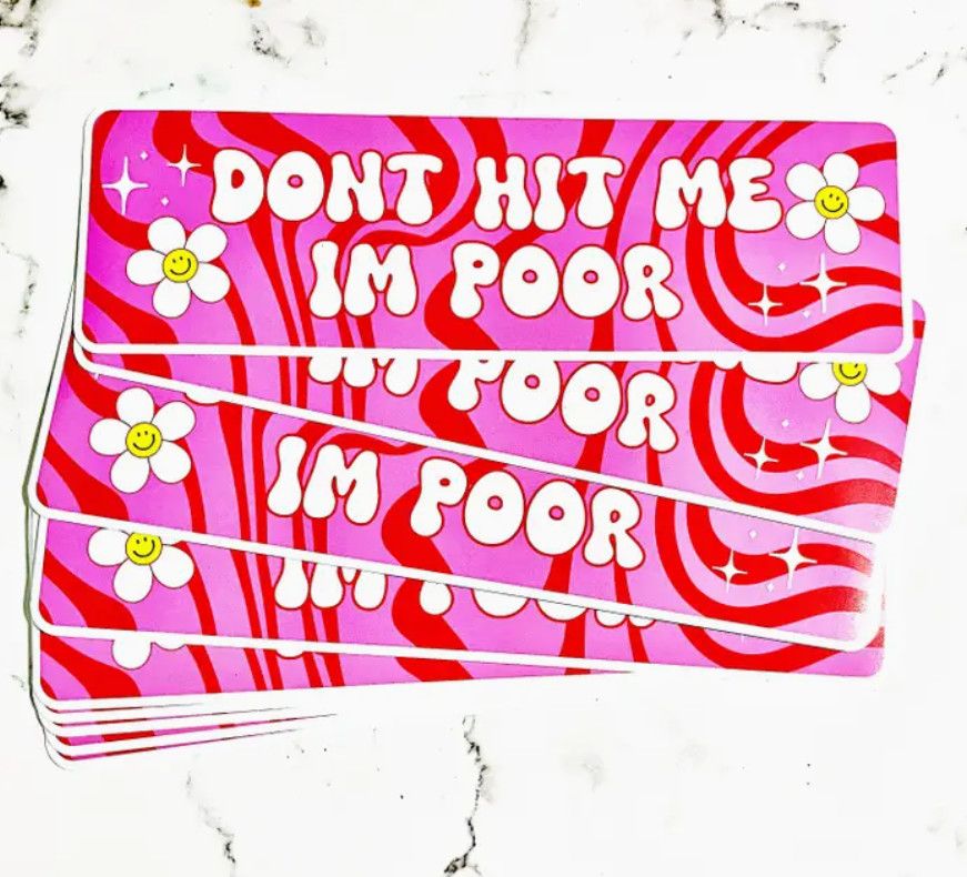 Don&#39;t Hit Me Vinyl Car Decal