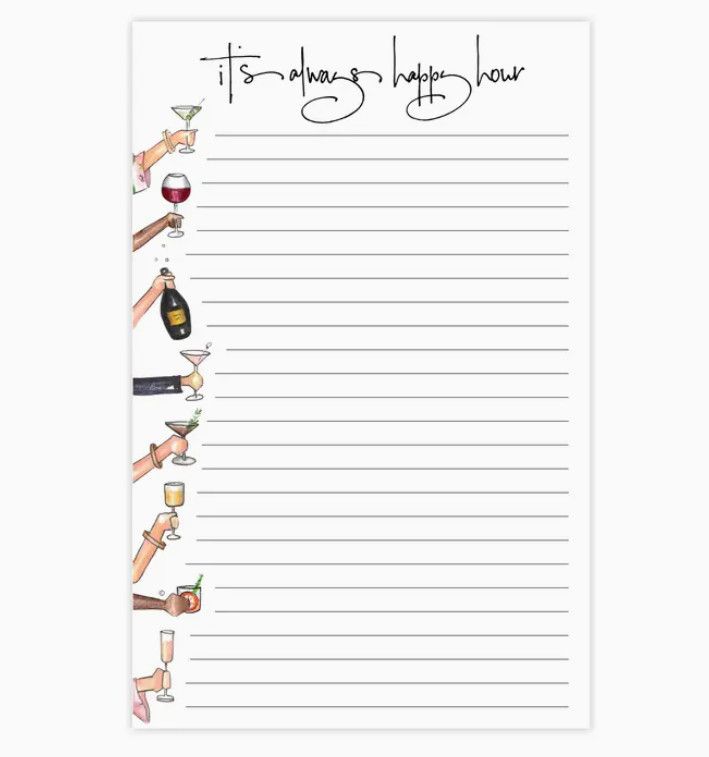 &quot;Happy Hour&quot; Brittany Fuson™ Notepad