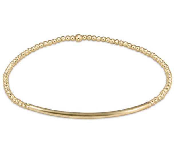 Classic Gold Bead Bracelet Bliss Bar Gold