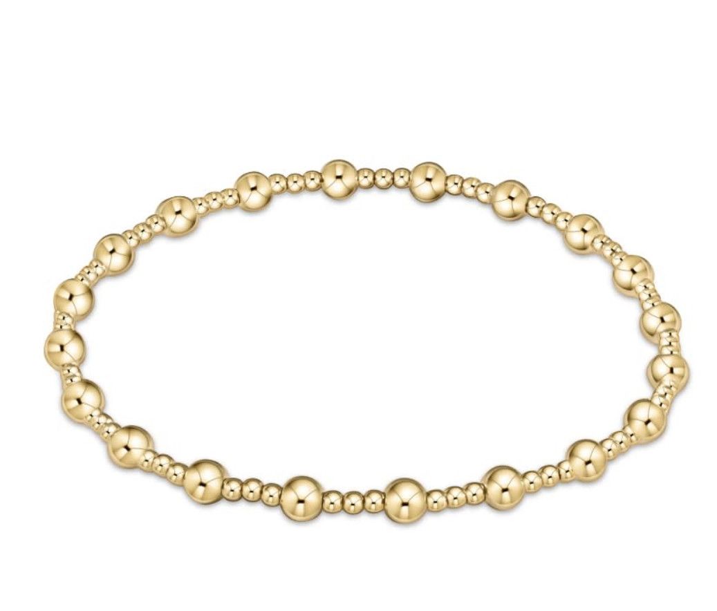 Classic Sincerity Pattern Bracelet Gold