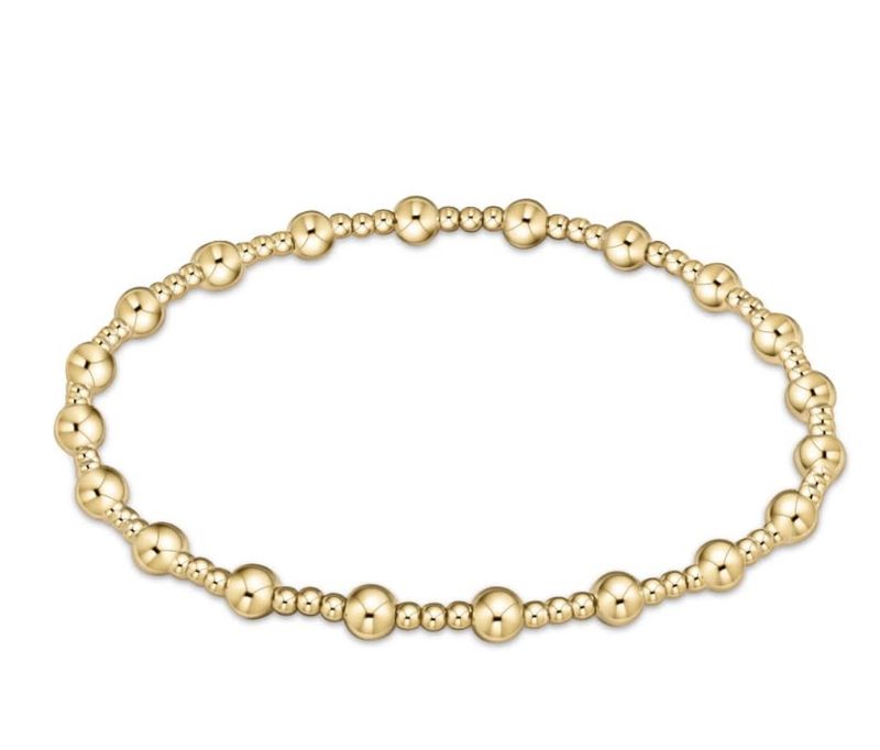 Classic Sincerity Pattern Bracelet Gold