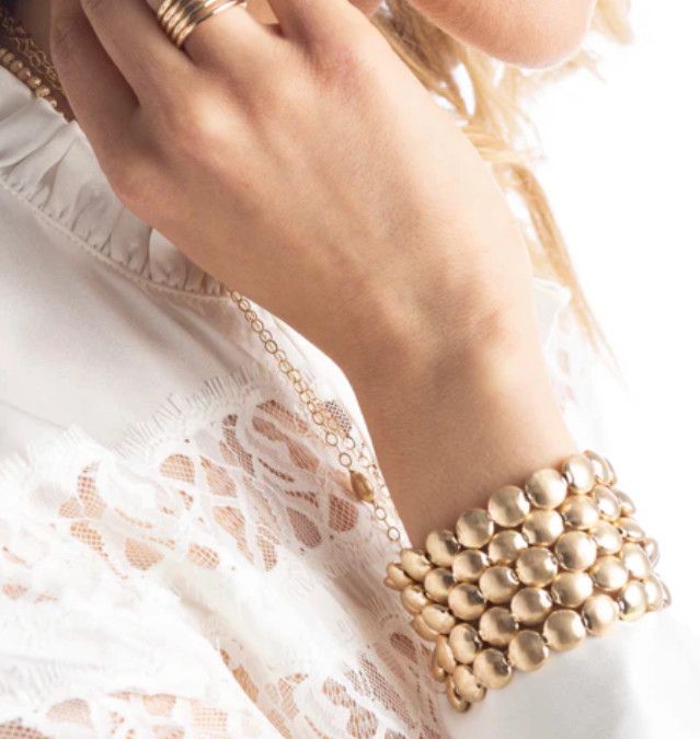 Honesty Gold Bead Bracelet