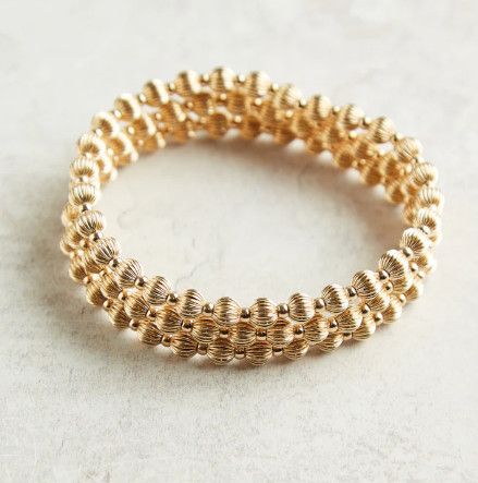 Enewton Dignity Grateful Pattern Bracelet Gold