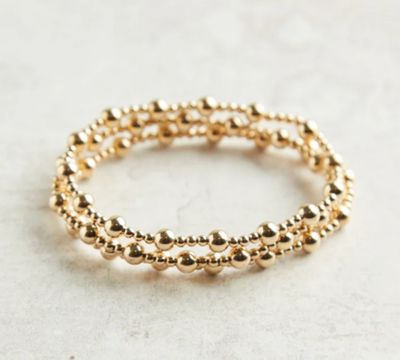 Enewton EXTENDS Classic Sincerity Pattern Bead Bracelet Gold