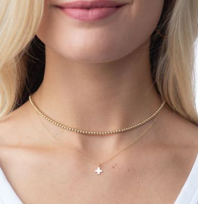 Classic Gold Bead 15&quot; Choker