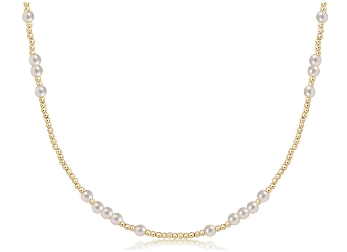 Hope Unwritten 4mm Pearl 17&quot; Choker