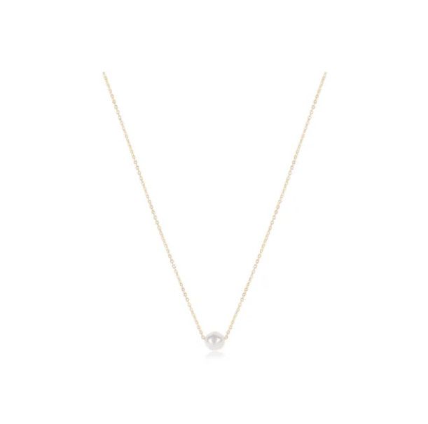 Gold Admire Pearl 16&quot; Necklace