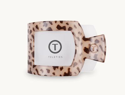 Teleties™ Flat Square Hair Clip | Blonde Tortoise