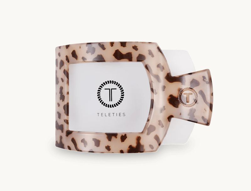 Teleties™ Flat Square Hair Clip | Blonde Tortoise