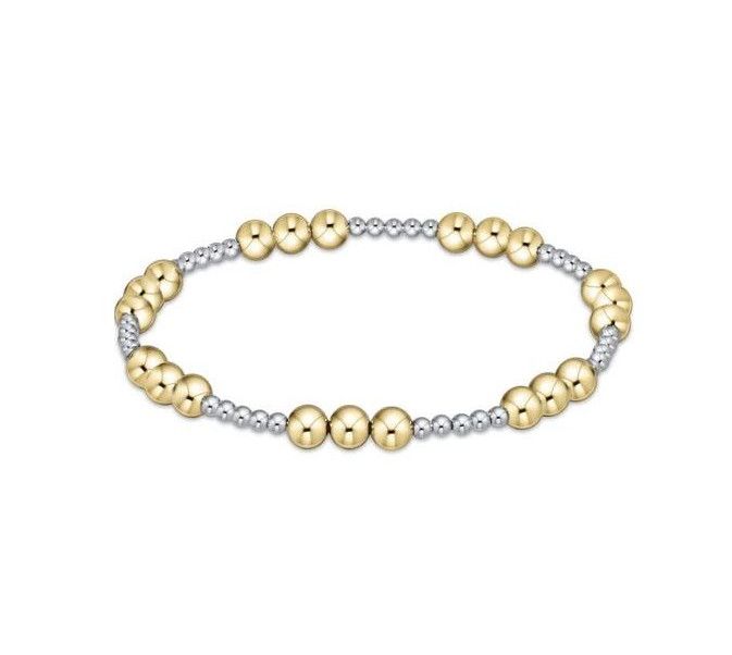 Enewton Classic Joy Pattern Bead Bracelet Mixed Metal