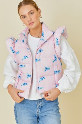 The Forever Floral Puffer Vest