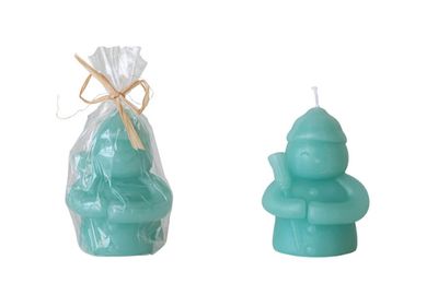 Snowman Shaped Candles