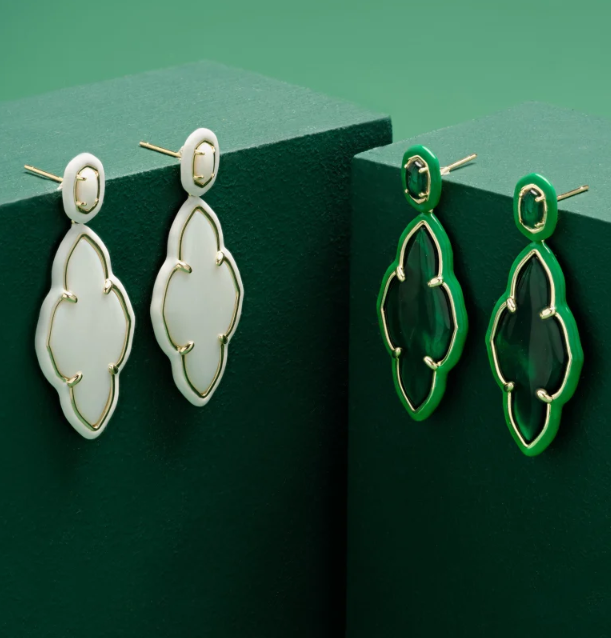 The Abbie Frame Statement Earring Gold