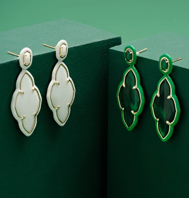 The Abbie Frame Statement Earring Gold