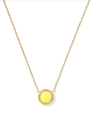 The Tennis Pendant Necklace, Color: Gold