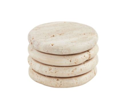 Cream Travertine Coasters