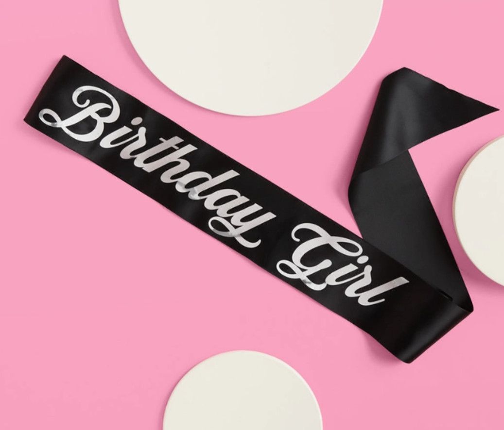 Birthday Girl Black Sash