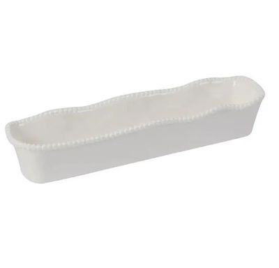 Perlette Cream Melamine Cracker Tray