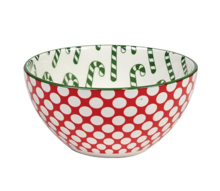 Winter Medley Melamine All Purpose Bowl, Color: Red Dot