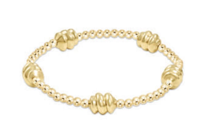 Admire Gold 3mm Bead Bracelet Gold