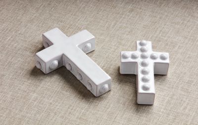 Chunky Beaded Cross