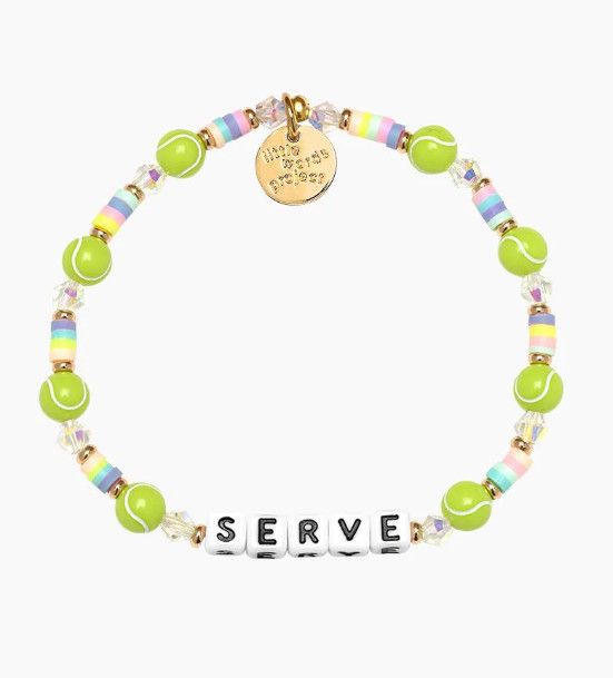 Serve Deuce White | Little Words Bracelet