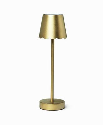 LED Table Lamp with Scalloped Edge Shade