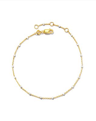 Single Satellite Chain Bracelet 18K Gold Vermeil Sterling Bead