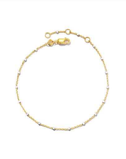 Single Satellite Chain Bracelet 18K Gold Vermeil Sterling Bead
